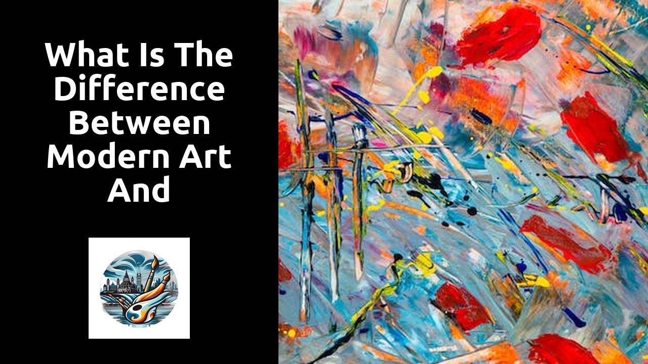 What is the difference between modern art and contemporary art?